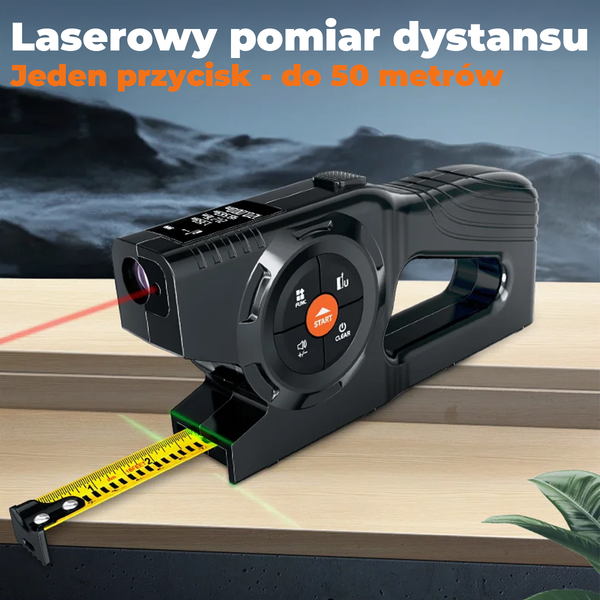 Dalmax™ - Laserowa Miarka 3-w-1